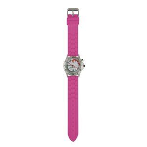 NEW! Nurse Medical Quadrant Wrist Watch 24 Hour Pink Silicone Band